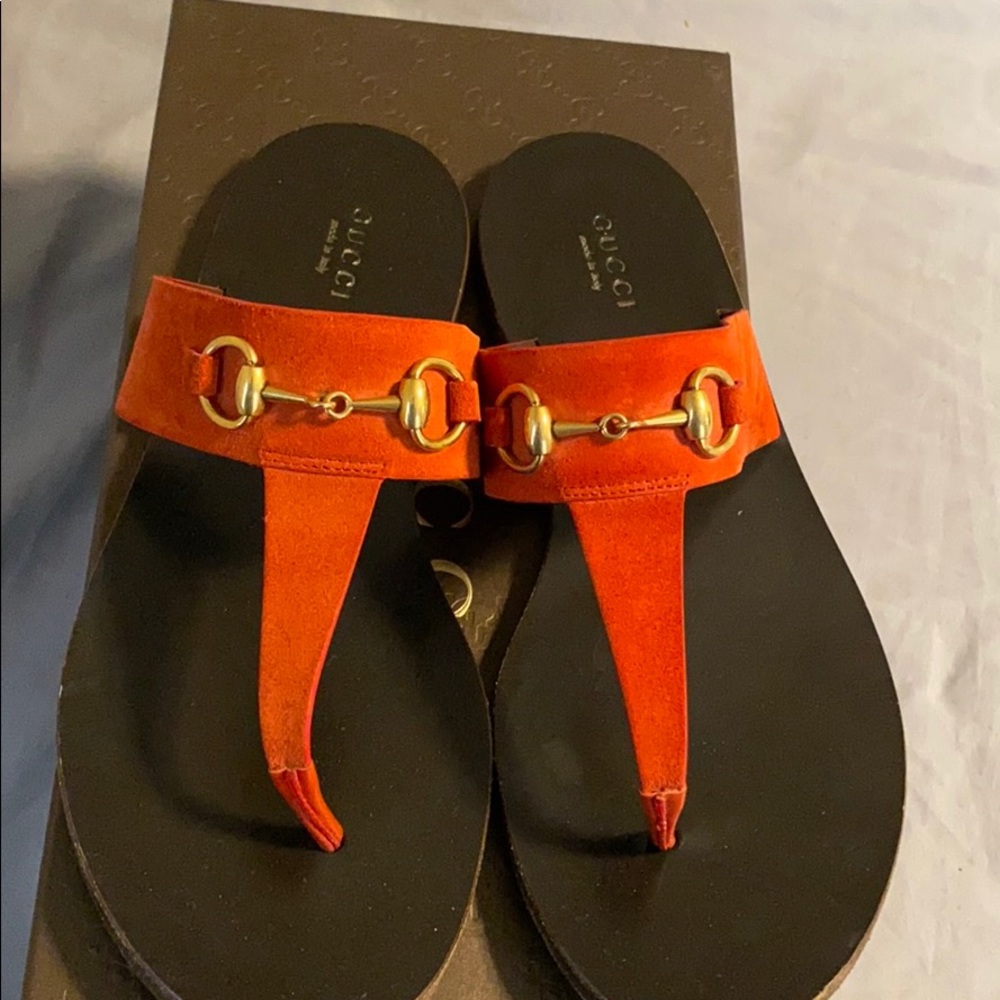 Gucci rei calf sandal in Oxidation